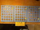 70 Coin Partial Set 1909  1940 Lincoln Wheat Penny Album WHITMAN FOLDER LOT #189