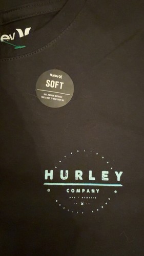 Camisa Hurley Hombre Talla Mediana Manga Corta Negra Nueva Con Etiquetas - Imagen 3 de 6