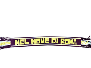 SCIARPA SCARF BUFANDA ULTRAS ROMA NEL NOME DI ROMA ORIGINALE CURVA SUD