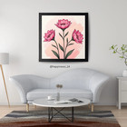 Pink Flower Wall Art | Botanical Watercolor Print | Digital Download Printable
