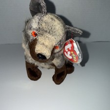 TY Beanie Baby - HOWL the Wolf (7 inch) - Stuffed Animal Toy With Tag