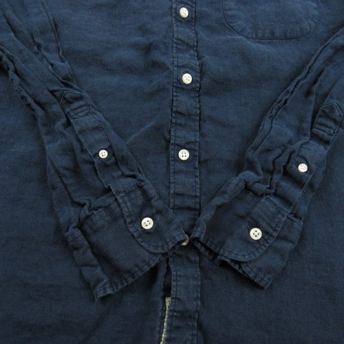 J Crew Shirt Mens Medium Blue Baird McNutt Irish Linen Button Up Classic Fit - Picture 5 of 11