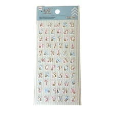 Daiso Noble Collection Decorative Alphabet Sticker Sheet