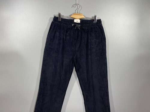 FOLK Men's Black Corduroy 100% Cotton Tapered Regular Fit Pants Size 4 / 50 / L - Picture 5 of 18