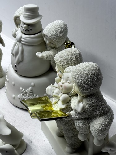Vtg Department 56 Snowbabies Lot- Wishing You A Merry Christmas, Etc. - Picture 9 of 20
