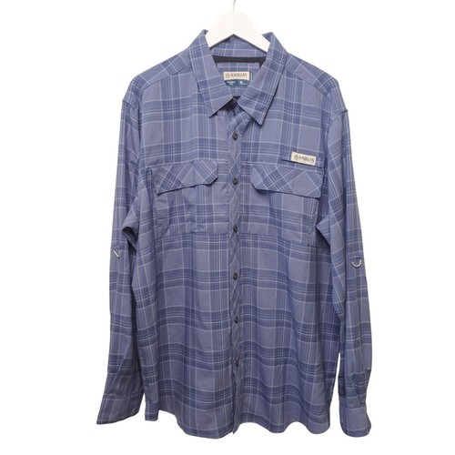 MAGELLAN Barton Creek camicia a quadri ventilata vestibilità classica pesca outdoor uomo XL