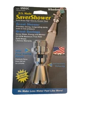 Whedon SaverShower SHOWER HEAD High Velocity 2 gpm 2 Settings Push Button USD2C