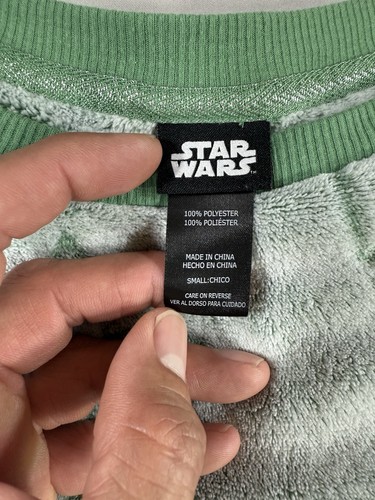 Top pijama polar verde Star Wars The Child Baby Yoda talla pequeña - Imagen 8 de 14