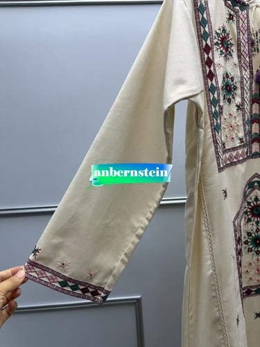 Vestido Largo Suelto MAISON HOTEL Damas Retro Étnico Bordado Cuello en V Borla Encaje - Imagen 20 de 20