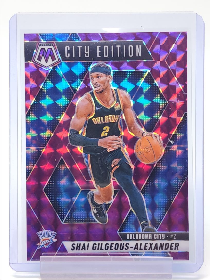SHAI GILGEOUS-ALEXANDER 2024-25 MOSAIC CITY EDITION PURPLE PRIZM /99 Q5152