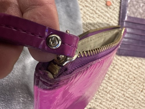 2 portamonete Kate Spade/Hobo in pelle viola - Foto 5 di 9