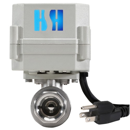 HSH-Flo 1/2" DN15 110-230VAC Acciaio Inox Normalmente Chiuso 304/CF8 Motorizza... - Foto 3 di 9