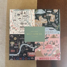 Rifle Paper Co Maps Illustrated Jigsaw Puzzle 500 Pieces NEW 15" x 21"