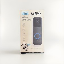 Blink Smart Wi-Fi Video Doorbell Wired/Battery 2 Way Audio with Alexa Black NEW