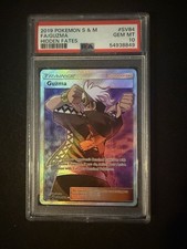 2019 Sun & Moon Hidden Fates | Guzma Full Art #SV84 | PSA 10 Gem Mint