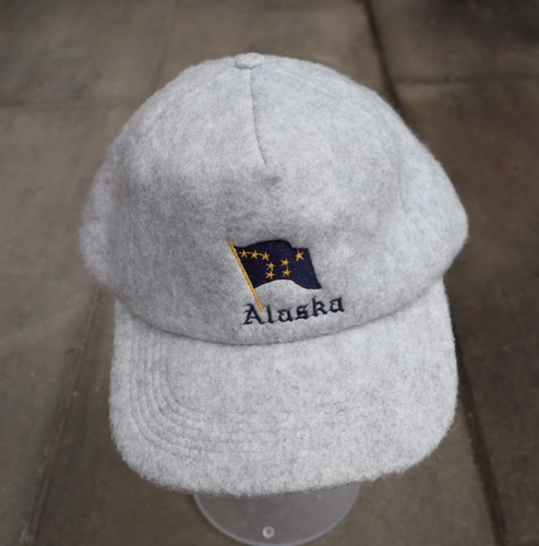 Vintage 80er Alaska Flagge Snapback Trucker Mütze bestickt College House Inc Wolle - Bild 1 von 8
