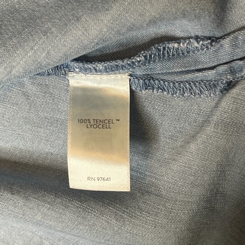 J Jill Denim ärmelloses Maxikleid mittelblau Tencel weich Taschen Relaxed Fit - Bild 5 von 13
