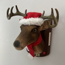 Gemmy Buck The Animated Trophy Wall Mounted Singing Talking Deer 2009 Works Perf