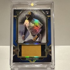 2024 Topps Triple Threads Jackson Chourio Jumbo Relic Patch Card # 31/36