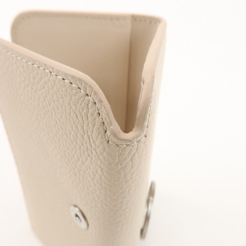 BALENCIAGA CASH Leather 6 Rings Key Case Key Holder Beige Authentic Used F/S - Picture 17 of 21