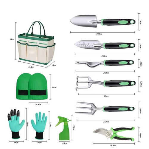 Garden Tool Set 11Pcs, Heavy Duty Gardening Tool Set, with Non-Slip Rubber Grip - Picture 4 of 13