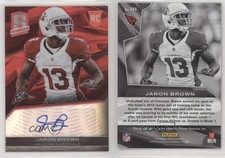 2013 Panini Spectra Rookie Auto Red /25 Jaron Brown #144 Rookie RC