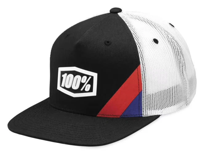 100% Youth Cornerstone Trucker Hat - Black 20047-00004 - Image 3 of 4