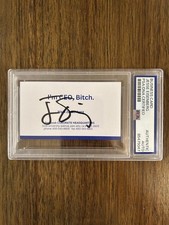 Jesse Eisenberg The Social Network Signed Facebook Business Card Mark Zuckerberg