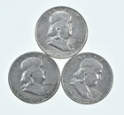 Higher Grade - 1951 1959-D 1954 Franklin Half Dollar 90% SIlver Lot *135