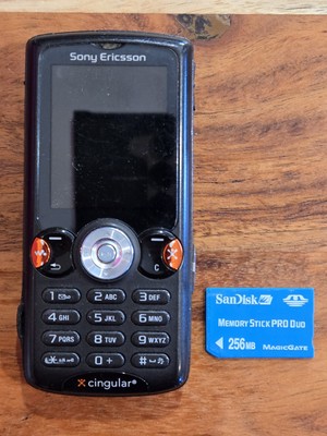 RETRO Sony Ericsson Walkman W810i Cell Phone Cingular  UNTESTED No Battery 