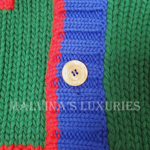 GUCCI MENS SWEATER OVERSIZED COLORBLOCK KNITTED CARDIGAN $1,350 sz L Large - Picture 9 of 20