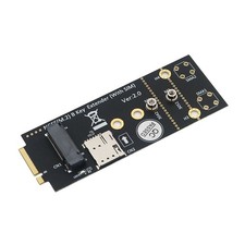 M.2 NGFF Key B Adapter with SIM Slot for 3G/4G/5G Module Supports SIM4312