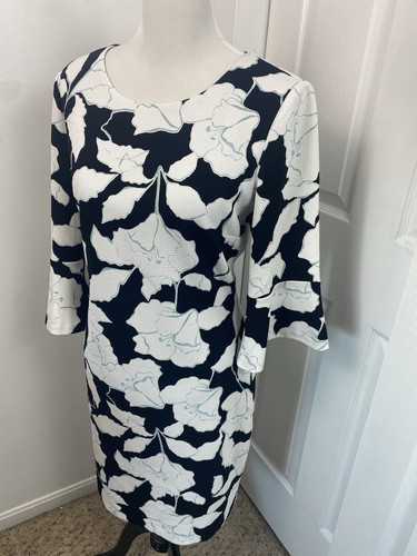 Karl Lagerfeld 10 Dress Floral Midi Classic Old Money - Picture 1 of 12