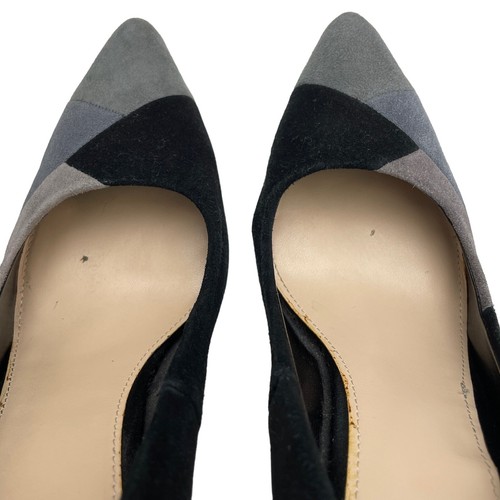 MICHAEL SHANNON Sadiee Suede Patchwork High Heel Pumps Shoes Size 10 Y2K - Picture 9 of 9