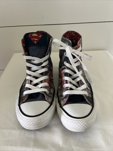 Converse Chuck Taylor All Star Superman Men’s 4 Womens 6 High Top Shoes - Picture 4 of 10