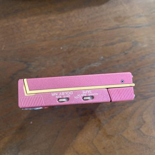 SONY WALKMAN Cassette Tape Player WM-20 Pink Vintage Retro Japan For parts as is - Picture 6 of 24