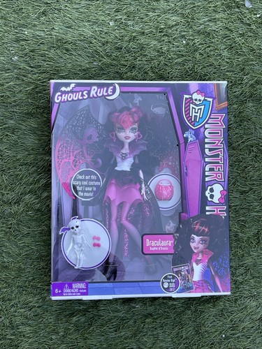 2012 MONSTER HIGH GHOULS RULE DRACULAURA DOLL MATTEL X3716