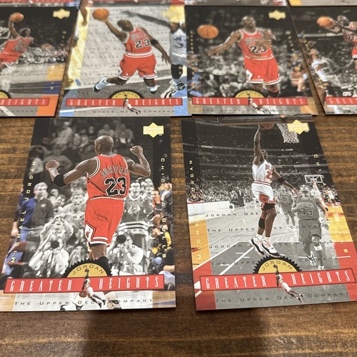 1996-97 Upper Deck Michael Jordan Greater Heights Jumbo Complete 10 Card Set - Bild 7 von 13