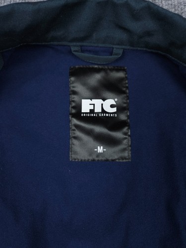 FTC Ventile Snap Jacket Uomo Medium Blu Grigio Skateboard Foderato Grunge - Foto 6 di 10