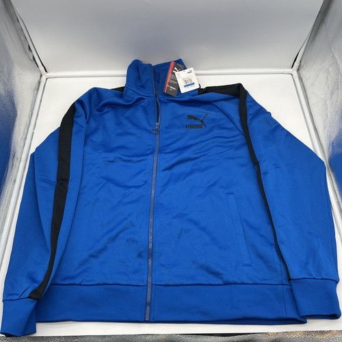 Puma T7 1968 Galaxy Blue Black Full Zip Track Jacket Size Mens XL New With Tags