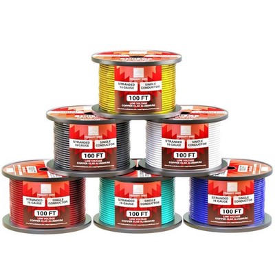 Insulated 16 Gauge Wire - Copper Clad Aluminum