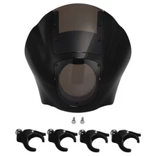 Quarter Fairing Windshield 49mm Clamps Fit For Harley Sportster Dyna Street Bob