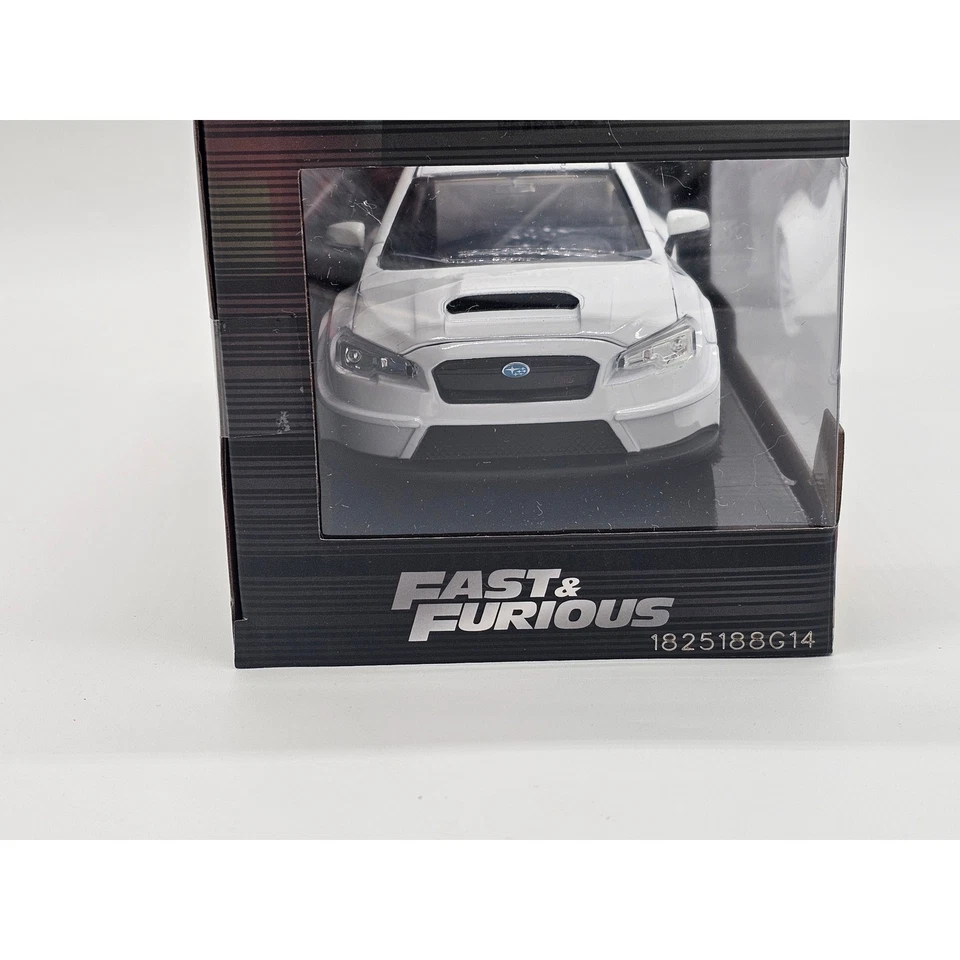 Jada Fast Furious Subaru WRX STI Die Cast Toy Car White 1:24 Scale - Image 2 of 4
