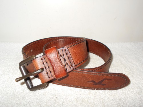 Hollister California Vintage HERREN 34 BRAUN LEDER 1,75" BREITER KLASSISCHER GÜRTEL