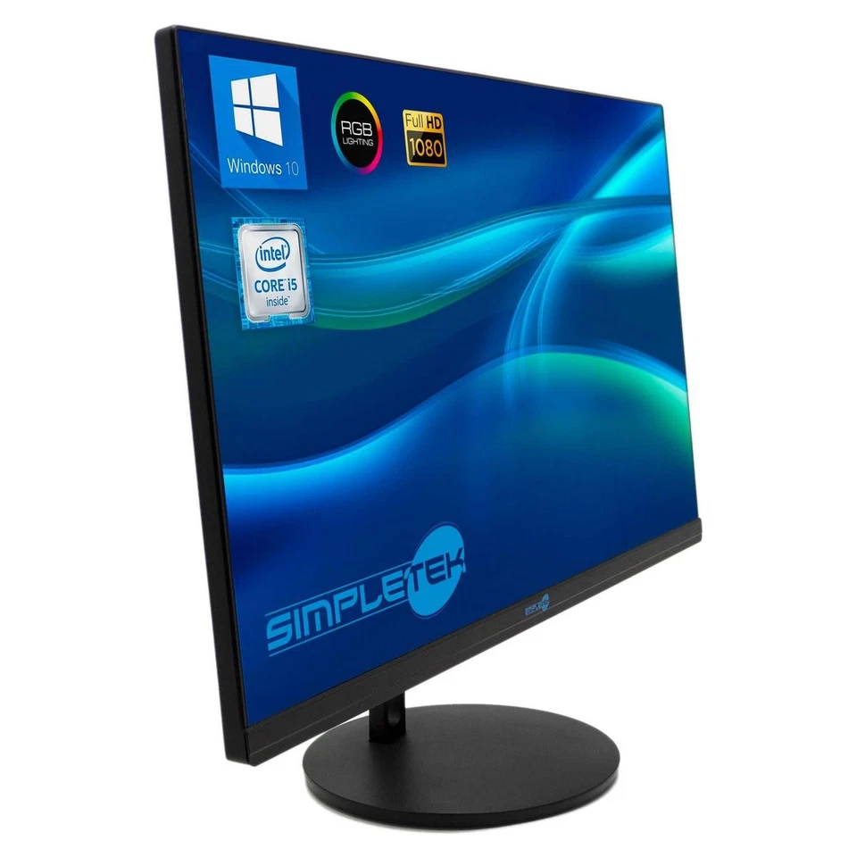 Business All In One PC i5 24" Full HD Windows 10 Pro 4GB SSD 120GB with Keyboard - Image 3 of 4