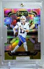 2023 Panini Select Josh Allen Red Yellow Die Cut Prizm #13