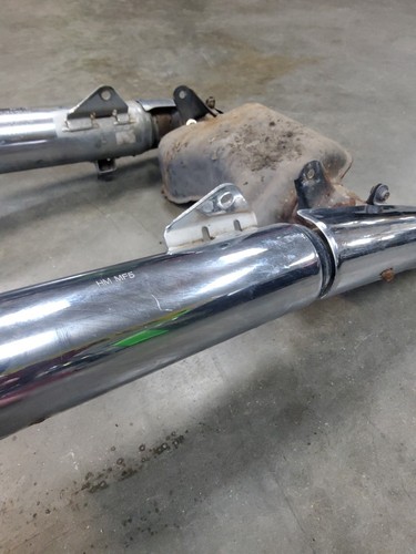 1983 83 83-84 Honda VT500C VT500 Shadow Exhaust Headers Mufflers Pipes System - Picture 3 of 19