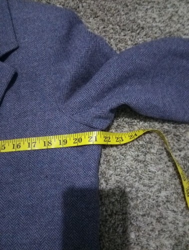 Appleseed's Blazer Jacke Damen Gr. 16P Haustier blau lila Wollmischung 2 Knöpfe Mantel - Bild 4 von 8