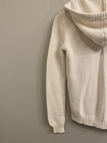 Hurley Damengröße Small elfenbeinfarben Baumwollmischung Kapuzenpullover mit durchgehendem Reißverschluss - Bild 12 von 17