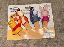 Disney "Winnie the Pooh  Friends" 4 Piece Vinyl Finger Puppets New